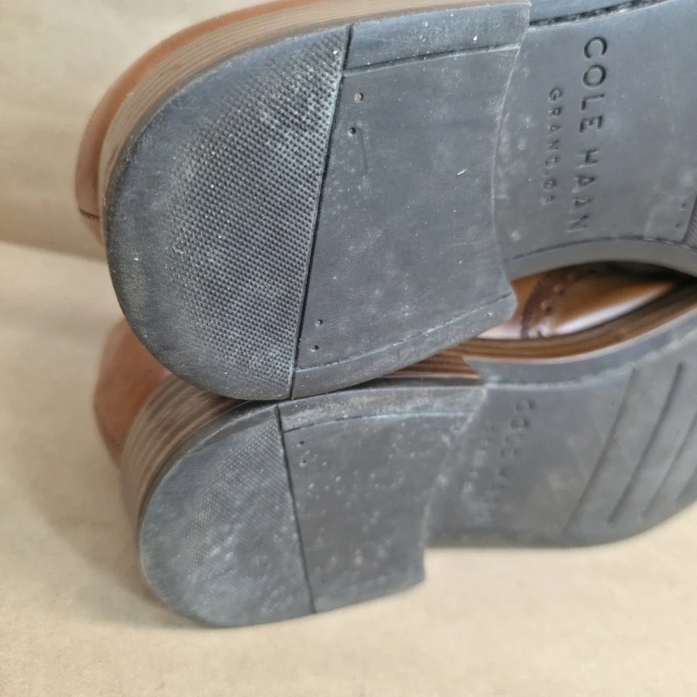 Cole Haan Henry (Sz 8 M) Short Wingtip Oxford Brown Grand OS C24153 Men's Shoes